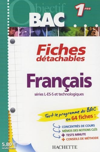 Français 1e L, ES, S et technologiques 9782011697042