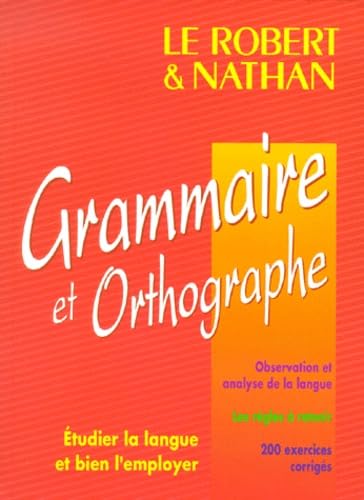 Grammaire et orthographe 9782091812441