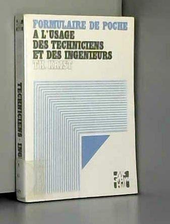 Formulaire de poche à l'usage des techniciens et des ingénieurs 9782704210466