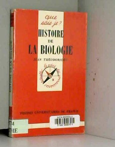 Histoire de la biologie 9782130439301