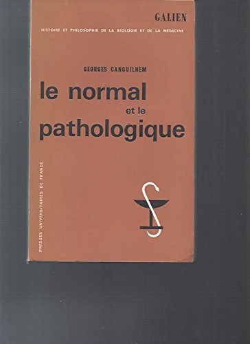 Le normal et le pathologique 9782906704442