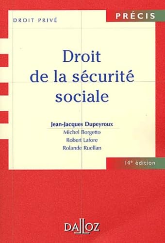 Droit de la securité sociale 9782247039630