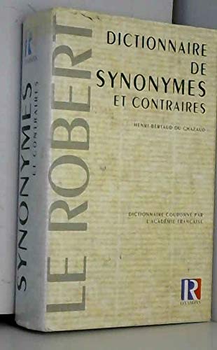 Dictionnaire synonymes et contraires 9782850361937