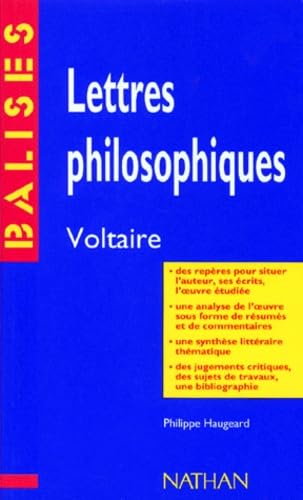"Lettres philosophiques", Voltaire 9782091804798