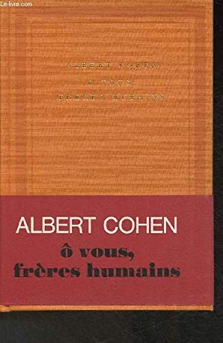 O vous ! frères humains 9782070107445