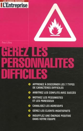 Gérez les personnalités difficiles 9782843433320