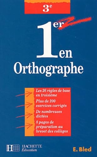 Premier en orthographe, 3e 9782011667991