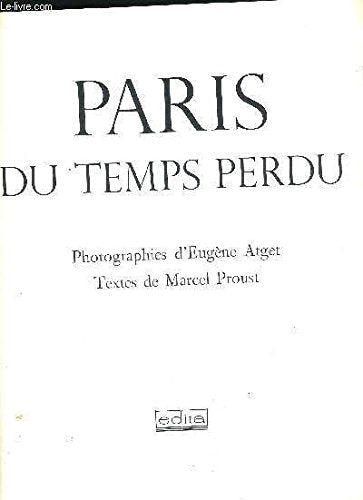 Paris du temps perdu 9782880011918