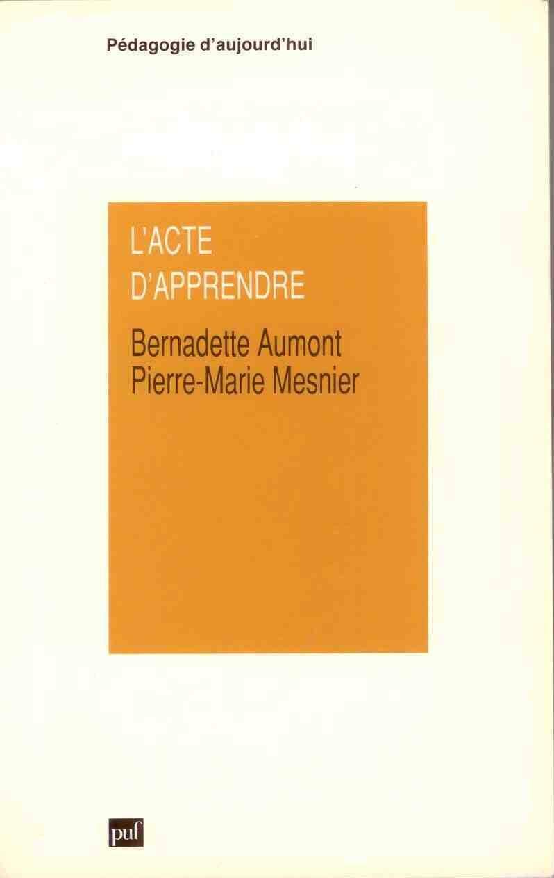 L'acte d'apprendre 9782130449935