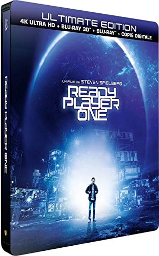 Ready Player One - Edition limitée Steelbook - Blu-ray 4K HDR + Blu-Ray 3D + Blu-ray + Digital copy 5051889621959