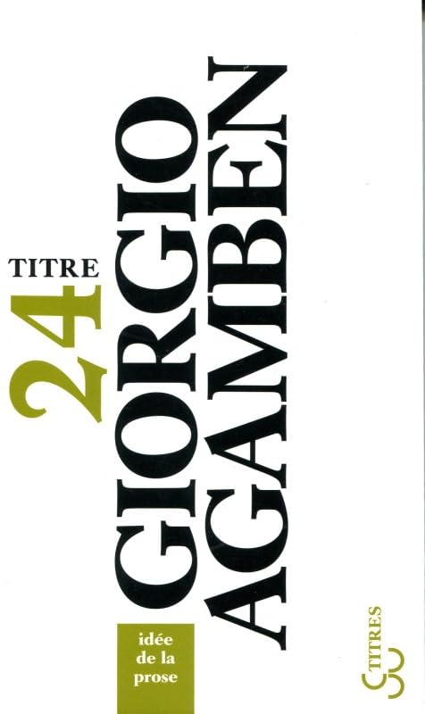 Idée sur la prose 9782267018684