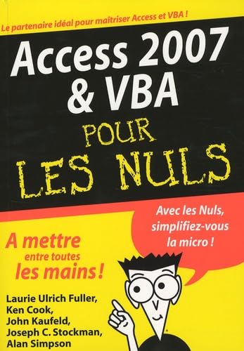 ACCESS 2007 VBA MEGAPOCHE 9782754005371