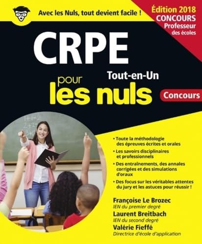 CRPE Tout-en-Un pour les Nuls Concours, édition 2018 9782412028353