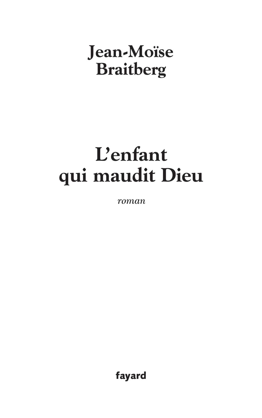 L'enfant qui maudit Dieu 9782213629629