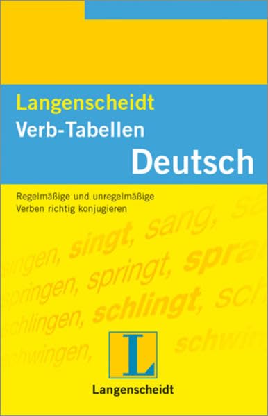 Langenscheidts Verb Tabellen Deutsch - Level 10 9783468341113
