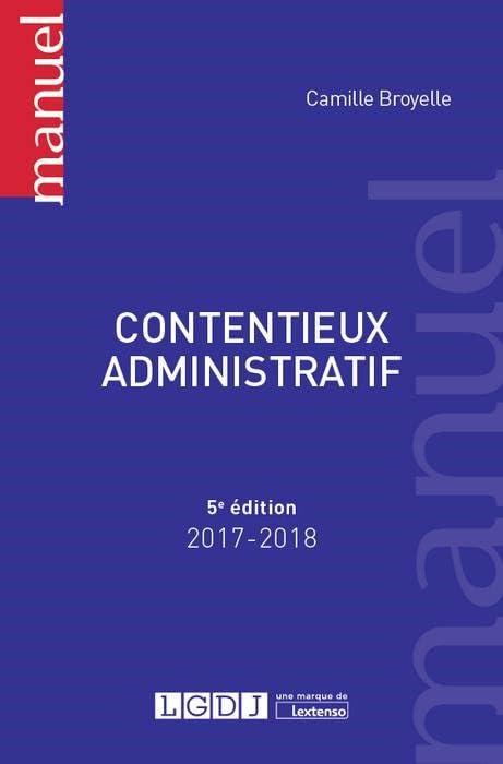 CONTENTIEUX ADMINISTRATIF 5EME EDITION 9782275047027