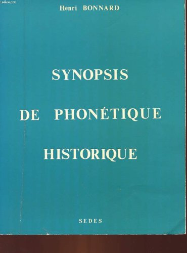 Synopsis de phonétique historique 9782718155401