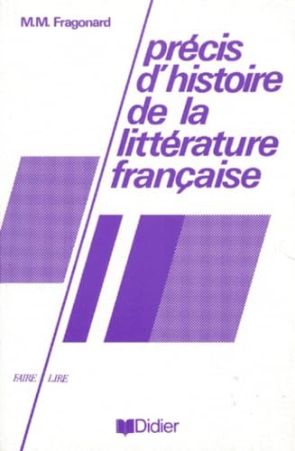 Précis d'histoire de la littérature française 9782278034543