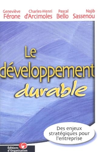 Le Développement durable 9782708125773