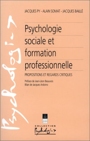 Psychologie sociale et formation professionnelle: Propositions et regards critiques 9782868473387