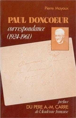 Paul Doncoeur Correspondance 9782852445901