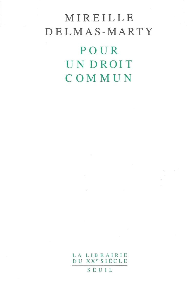 Pour un droit commun 9782020181587