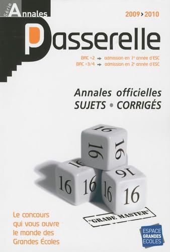 Annales passerelle 2009/2010 9782845552203