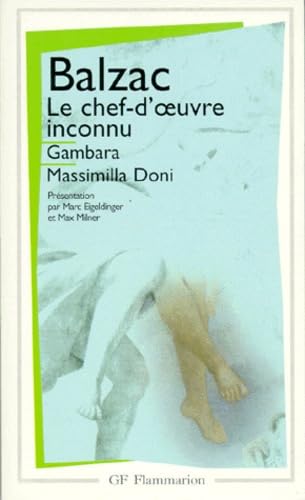 Le Chef-d'oeuvre inconnu, suivi de "Gambara" et de "Massimilla Doni" 9782080703651