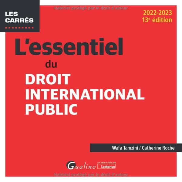 L'essentiel du droit international public (2022-2023) 9782297176415