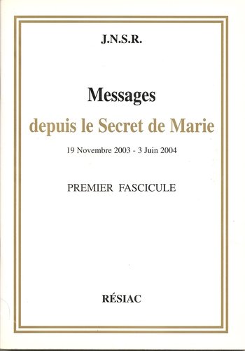 Messages depuis le secret de Marie 9782852683877