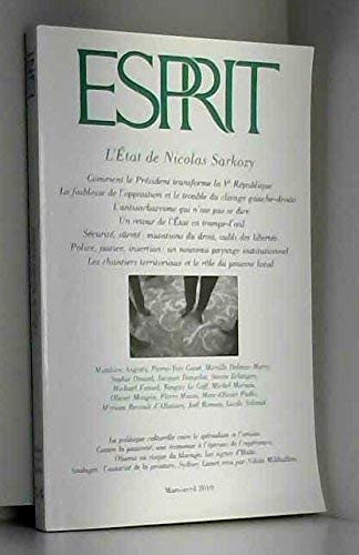 ESPRIT MARS AVRIL 2010 N° 363 DOSSIER L'ETAT DE NICOLAS SARKOZY 9782909210858
