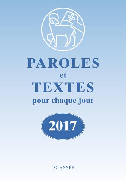 Paroles et Textes 2017 Die Losungen 9783724521396