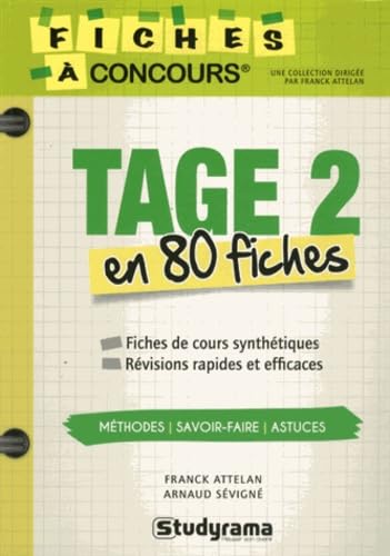 Concours tage 2 en 80 fiches 9782759030514