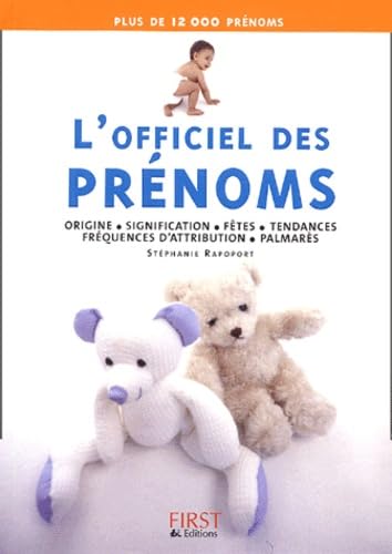 L'Officiel des prénoms 9782876919464