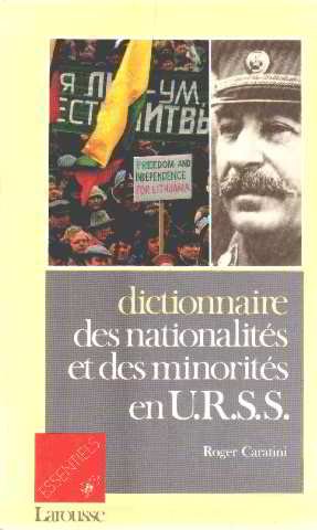 Dictionnaire des nationalités et des minorités en URSS 9782037400671