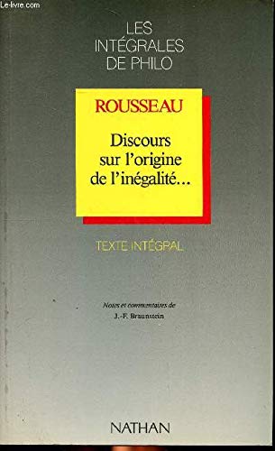 Discours sur l'origine de l'inégalité 9782091758626