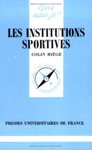 Les Institutions sportives 9782130451631