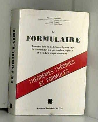 FORMULAIRE 9782863111482