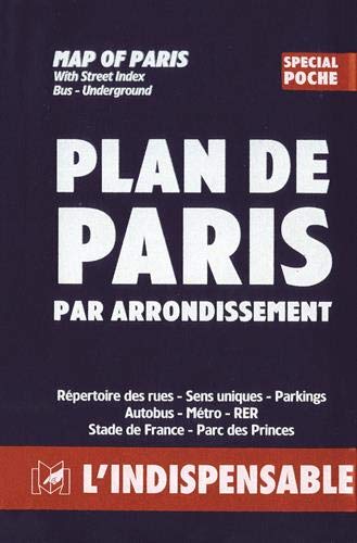 Atlas routiers : Plan de Paris par arrondissement - Spécial poche 9782707202437