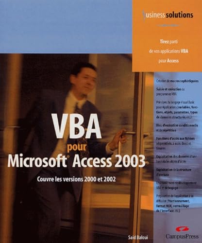 VBA pour Access: Business Solutions 9782744018244