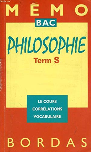 MEMO 32 PHILO TERM S (Ancienne Edition) 9782040282608