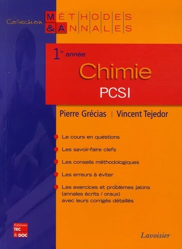 Chimie PCSI 1e année 9782743008529