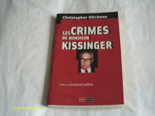 Les crimes de Monsieur Kissinger 9782951659704