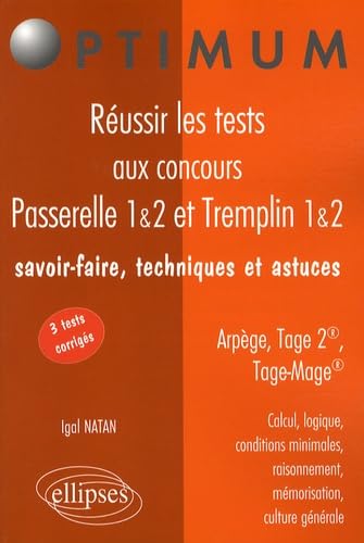 Réussir Tests Aptitudes Tage-Mage Tage 2 Arpege Essec Esc Passerelle Tremplin Sesame Acces Masteres 9782729842635