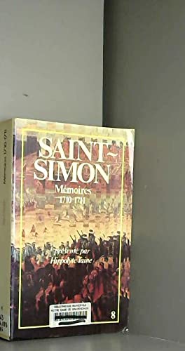 Mémoires Saint Simon tome 8 1710 1711 9782859560515