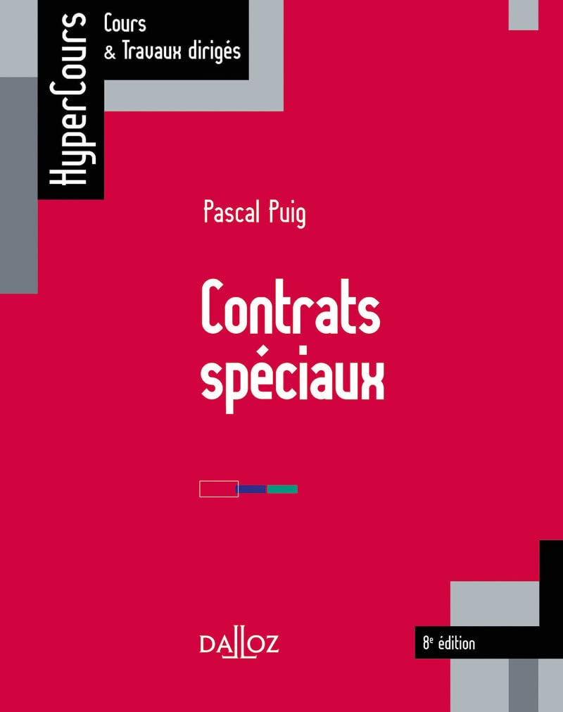Contrats spéciaux. 8e éd. 9782247189175