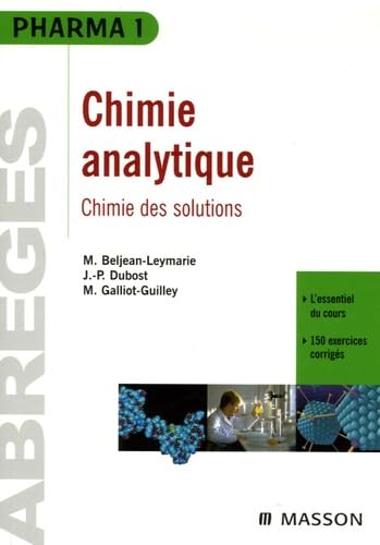 Chimie analytique : chimie des solutions: POD 9782294012907