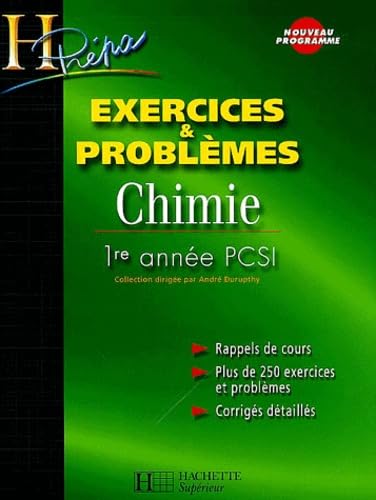 Chimie 1ère année PCSI Exercices et Problèmes 9782011456489