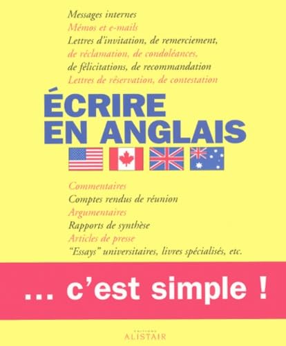 Ecrire en anglais: C'est simple 9782910566128