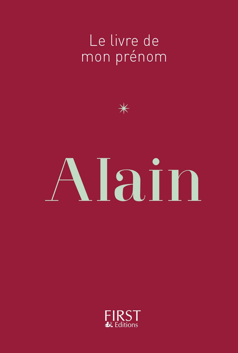 6 Le Livre de mon prénom - Alain 9782412023150